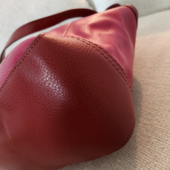 Euc Coach Color Block Leather Handbag Tote Bag Purse - Picture 4 of 12